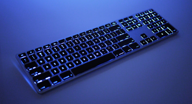 matias wireless aluminum keyboard with backlight