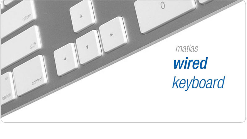 Modelled after Apple’s iconic aluminium keyboards: MATIAS