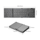 Multi-Device Bluetooth Foldable Wireless Keyboard with Numberic Keypad