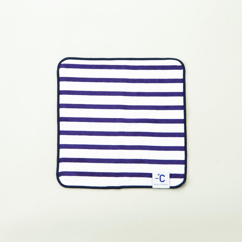 Minus Degree Soft Cool Towel - Navy Stripes