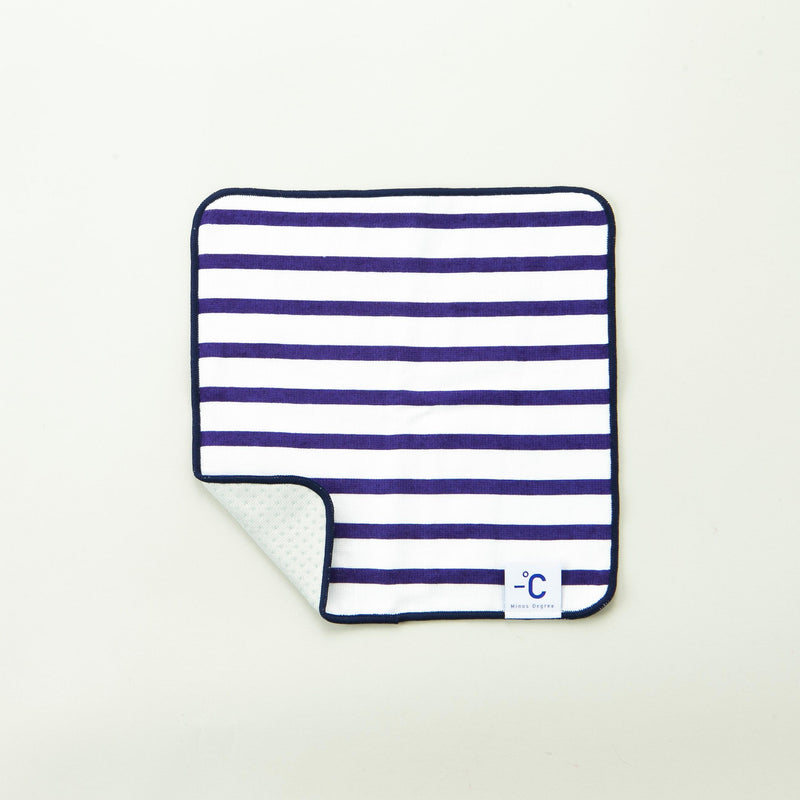 Minus Degree Soft Cool Towel - Navy Stripes