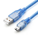 USB 2.0 to Mini 5P USB Cable 1m - Blue
