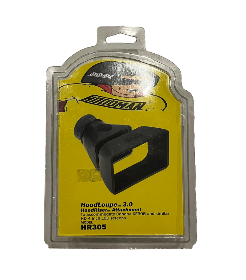 Hoodman HoodLoupe 3.0 HoodRiser Attachment HR305 for Canon XF305 & similar HD 4 inch LCD screens