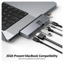 HyperDrive 7-in-2 USB-C Hub for New MacBook Pro 2021 (backward compatible with 2016-2020 models)