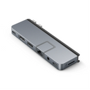 HyperDrive 7-in-2 USB-C Hub for New MacBook Pro 2021 (backward compatible with 2016-2020 models)