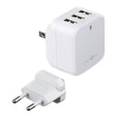 Energea Travelite 4.8 3 USB Wall Charger 5V 4.8A 24W US/UK