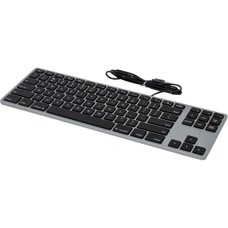 Matias RGB Backlit Wired Aluminum Tenkeyless Keyboard for Mac