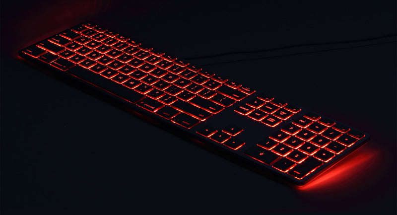 Matias RGB Backlit Wired Aluminum Keyboard for PC