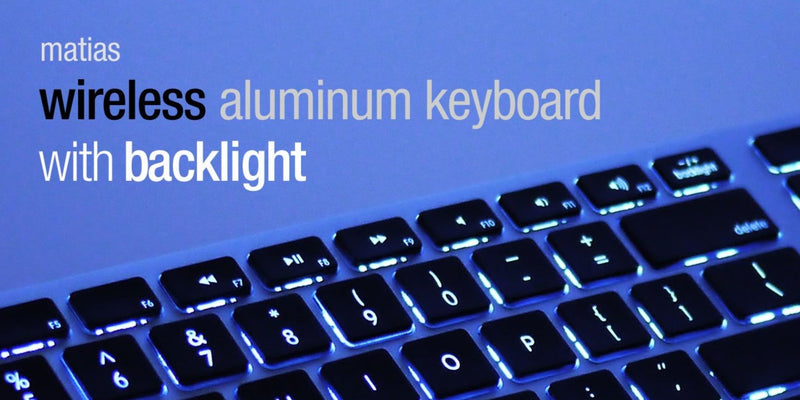 Matias Wireless Aluminum keyboard with Backlight