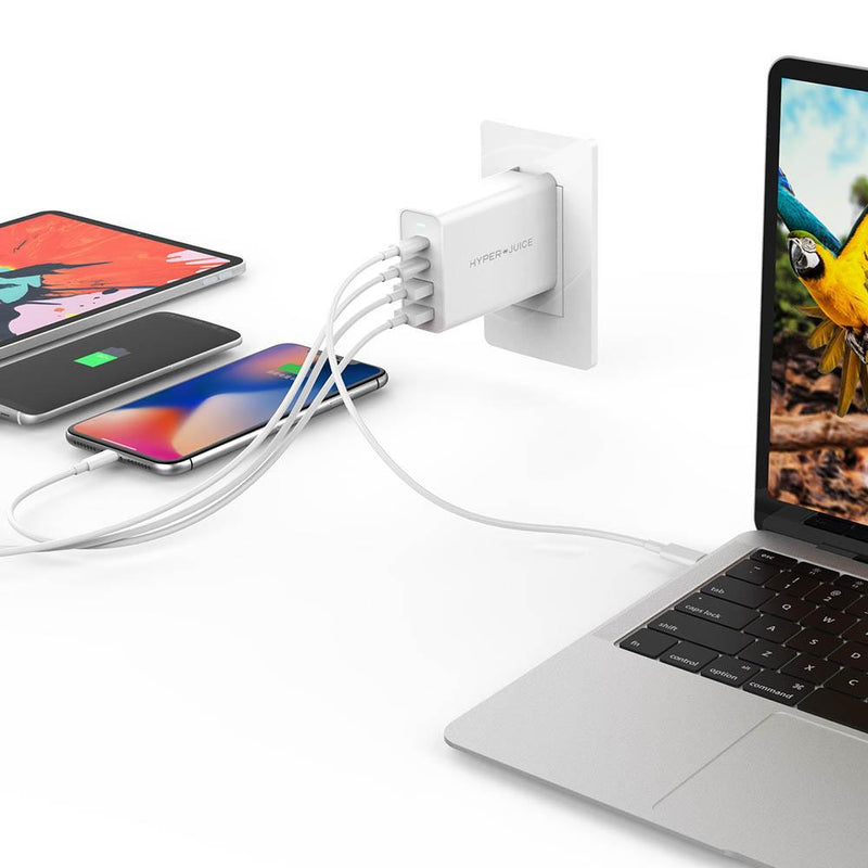 HyperJuice GaN 100W USB-C Charger wall plug